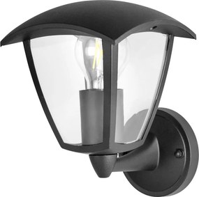 POLUX 311863 IGMA Klasszikus Kültéri Fali Lámpa Matt Fekete E27 IP44