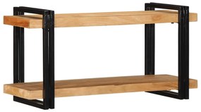 fali polc 90x33x45 cm tömör fa akácfa
