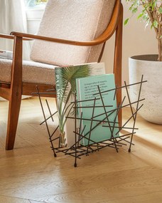 Magazinállvány BLOW UP, többféle változat - Alessi szín: rozsdamentes acél