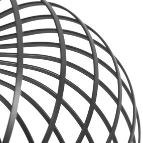 Okos mennyezeti lámpa fekete 39 cm, Wi-Fi-vel G95 - Johanna