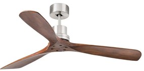 FARO 33370DC - Mennyezeti ventilátor LANTAU barna/matt króm á. 132 cm + távirányítás