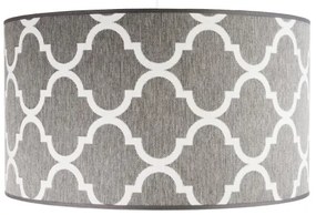 Duolla - Csillár zsinóron MAROKO 1xE27/40W/230V átm. 45 cm szürke/fehér