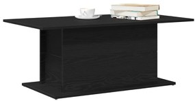 Fekete Tölgy Kávézóasztal 102x55,5x40 cm Szerelt Fa