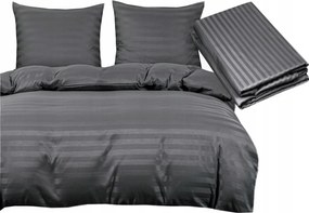 Szállodai damaszt ágyneműhuzat 200x220 2párnahuzat+ Lepedő acélszín