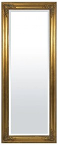 Négyszögletű antik jellegű tükör, 8cm rámával, 132x52x4cm