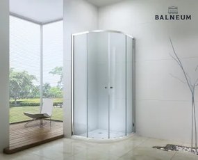 Balneum Royal 80x80-es íves zuhanykabin 6mm-es nano vízlepergető üveggel  BL-503-80