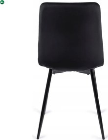 szett étkezőasztal HARRY 102-142 cm artisan tölgy/fekete és 6 szék PERU fekete