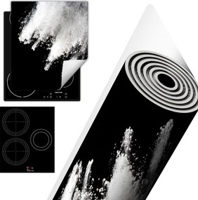 Tűzhelyvédő Szőnyeg Asztali Dekoráció 45x52 fekete robbanás