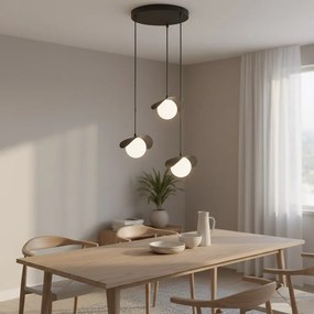 Emibig modern függeszték ritual fehér fekete emi1490/3prem