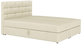 Franciaágy Boxspring 140x200 cm Waller (ágyráccsal és matraccal) (bézs). 1007717