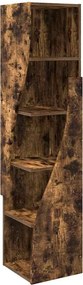vidaXL Sarokszekrény Füstölt tölgy 32x32x140cm Faanyag