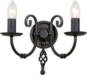 Elstead Lighting ARTISAN ART2-BLACK Fali lámpa 2x60W/E14