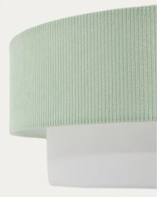 Fehér-türkiz gyerek lámpa textil búrával Bianella – Kave Home