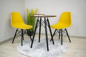 Kör asztal ANELLO Dark Ash 60cm