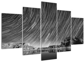 Fekete-fehér kép egy csillagos ég (150x105 cm)