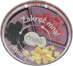 Melii Uzsonnás doboz forgatható rózsaszín 355ml