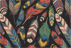 Dekoratív Fotótapéta Hálószobába Színes tollak 152x104 Ragasztó