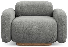 Szürke buklé kanapé modul Ailani – Makamii