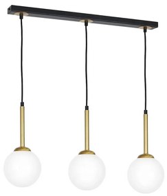 Csillár zsinóron PARMA 3xE14/40W/230V fekete