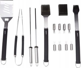 Amazon Basics 15 részes grillező evőeszköz készlet tokkal