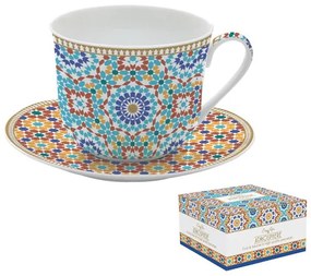 R2S.1454MARR Porcelán reggelizőcsésze+alj, 400ml, dobozban, Marrakech, Atmosphere