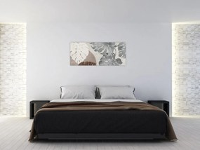 Kép - Design levelekkel (120x50 cm)