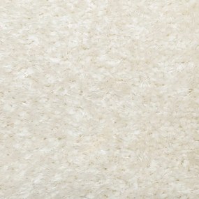 ISTAN krémszínű hosszú szálú fényes szőnyeg 100 x 200 cm