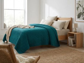 Bársony ágytakaró ASTRALIA, petrol színű Méret: 200 x 220 cm