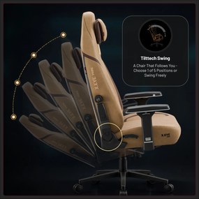 Szövet gamer szék barna, Normal: Diablo X.Eye Prime Camel Brown