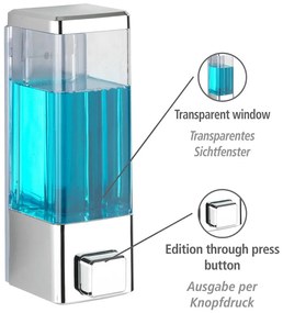 Ezüstszínű fali műanyag szappanadagoló 0.32 l Istres – Wenko