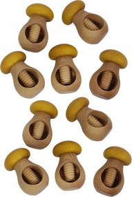 DiĂłtörĆ Gomba KĂ©szlet sĂĄrga fa 10 db-os