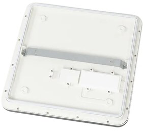 Mennyezeti lámpa fekete 30 cm beépített LED-del 3 fokozatú fényerő-szabályozóval IP44 - Steve