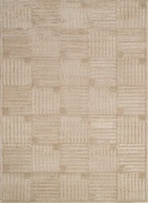 Bézs szőnyeg nappaliba ,modern kivágott boho minta 200x280cm