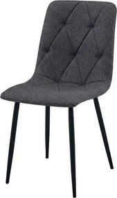 Sötétszürke LIBRA STONE GREY szék fekete lábakkal