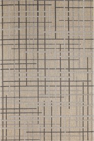 Zsinóros Szőnyeg Csúszásgátló Bézs Vonalas Rács Sisal Flex 120x170 cm