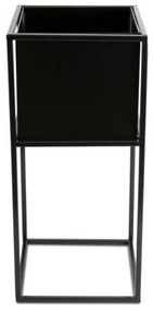 Virágállvány 50x24 cm fekete színben