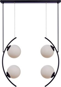 ZUMA LINE 5016 HELIX Többágú Függesztett Lámpa Fehér, Fekete E14 IP20
