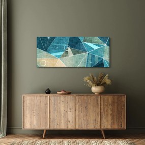 Kép - Türkiz absztrakció (120x50 cm)