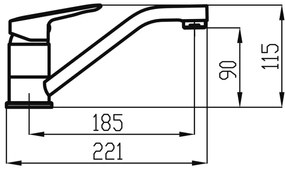 Novaservis - Mosdó/mosdócsap METALIA fényezett króm