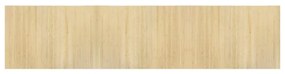 négyszögletű világos természetes bambusz szőnyeg 70 x 300 cm