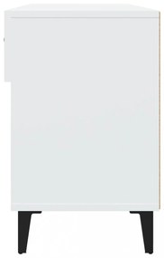 fehér szerelt fa cipősszekrény 102x35x55 cm
