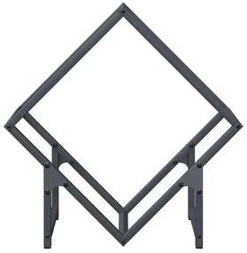 antracitszürke hidegen hengerelt acél tűzifatároló 50x25x50 cm