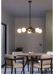 Redo 01-3259 - Csillár rúddal CONFUSIO 5xE14/28W/230V átm. 96 cm fekete