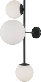Italux modern fali lámpa vailante fehér fekete itxwl-31221-3a-sbl