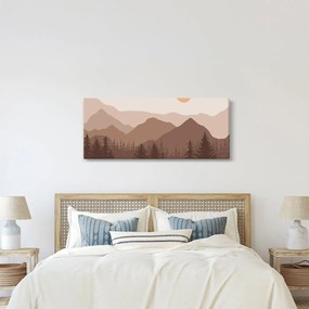 Kép - Barna hegyek N⁰1 (120x50 cm)