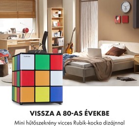 Klarstein Solve, mini hűtőszekrény, 48 liter, D energiahatékonysági osztály