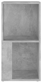 betonszürke szerelt fa sarokszekrény 33 x 33 x 67 cm