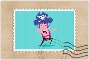 Poszterek 60x40 Vidám kalóz gyerekeknek