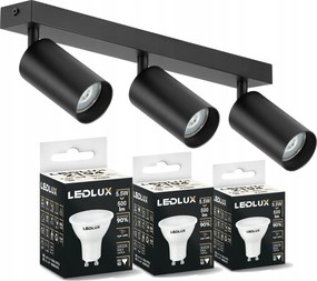 Készlet Falra szerelhető LED-es függesztett mennyezeti lámpa 3 x GU10 5,5W