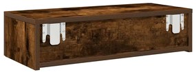 Falipolc fiókokkal füstölt tölgy 60x26,5x15 cm műszaki fa